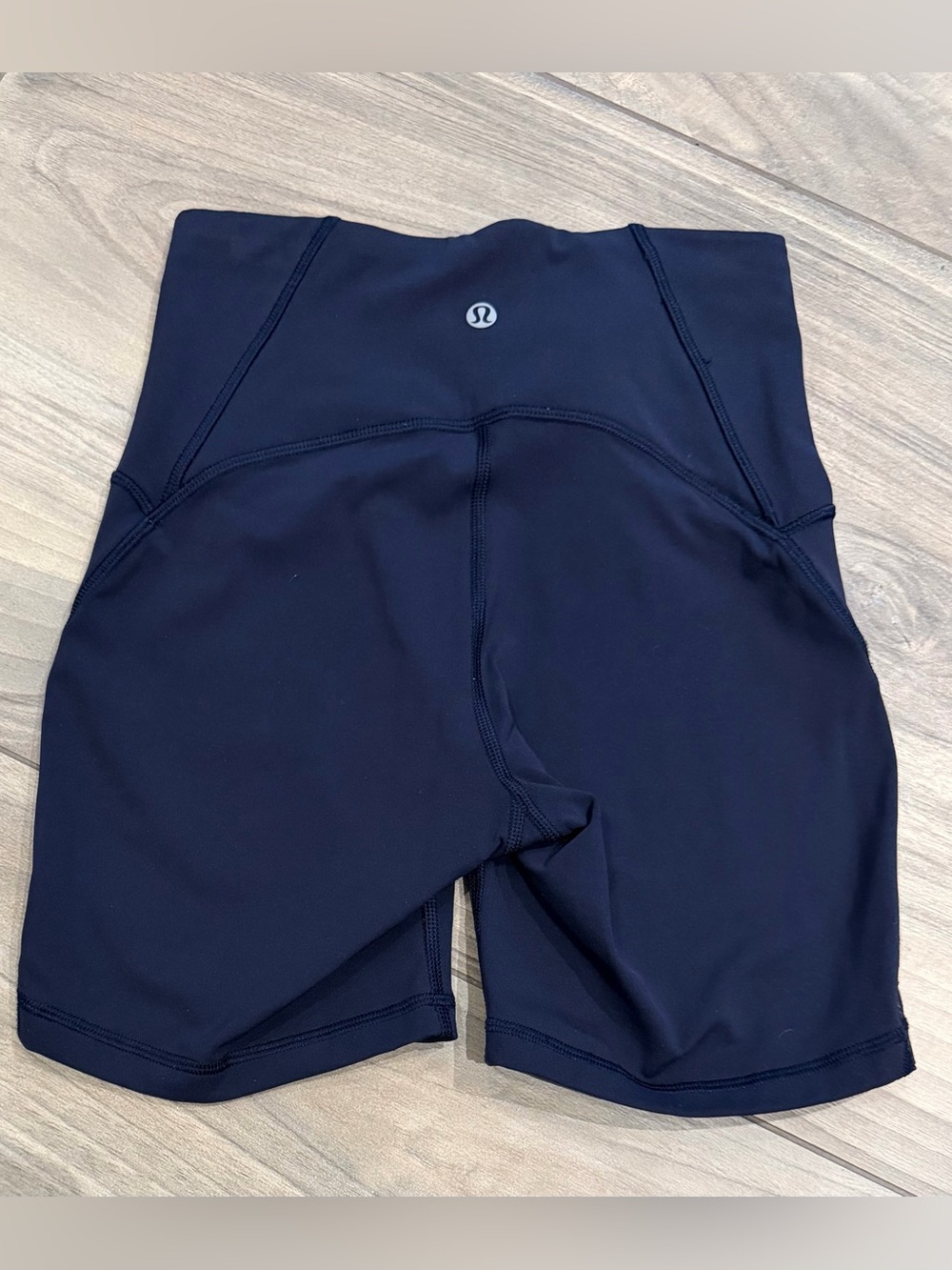 lululemon athletica Women's Dark Blue High-Rise Bike Shorts adult S